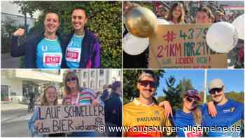Vom Publikum ins Ziel getragen: So zufrieden sind die Läufer des Einstein-Halbmarathons