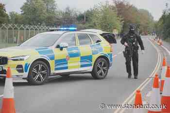 Five held under anti-terror laws after three vans stopped near RAF base