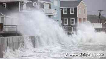 Deadly nor'easter turns streets to rivers as 65mph winds and torrential rainfall wreaks havoc while flights are urgently stopped... and there's even more destruction to come
