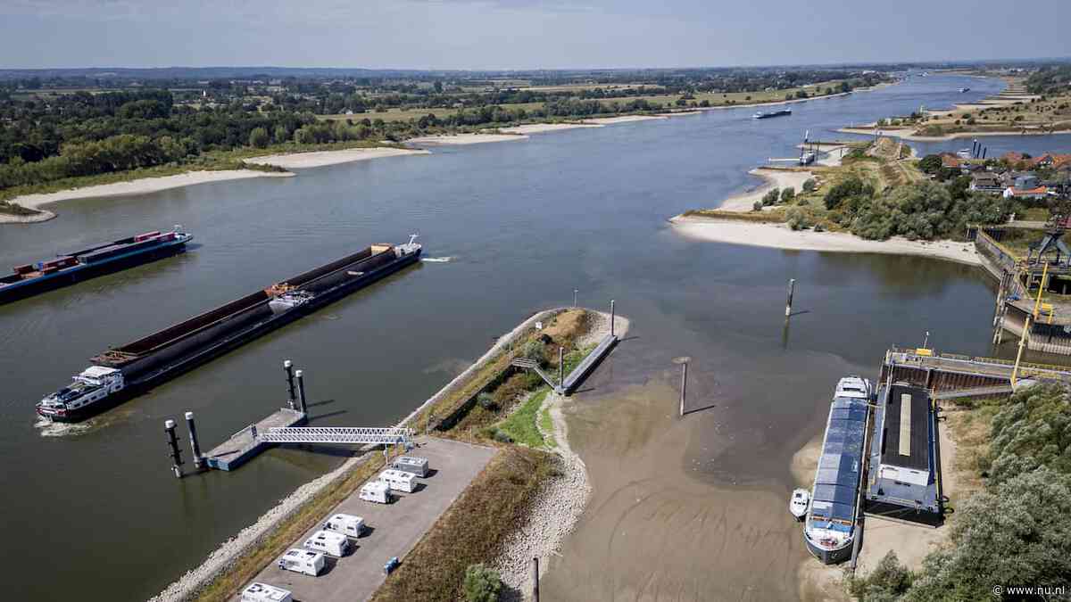 Waterpeil van de Rijn was nog nooit zo laag door droogte