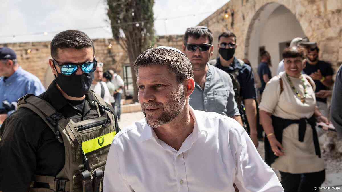 Smotrich träumt von Groß-Israel: Israels Finanzminister will Krieg im Westjordanland
