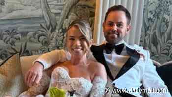 Alan Shearer's daughter Chloe is married! Bride stuns in a strapless lace gown as she ties the knot to rugby star Micky Young in Yorkshire