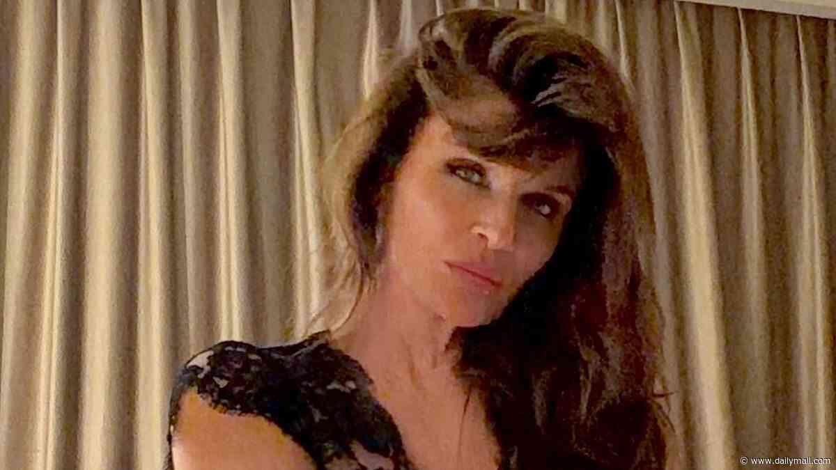 Helena Christensen, 57, poses in black lace lingerie as she sizzles in sultry Instagram snaps