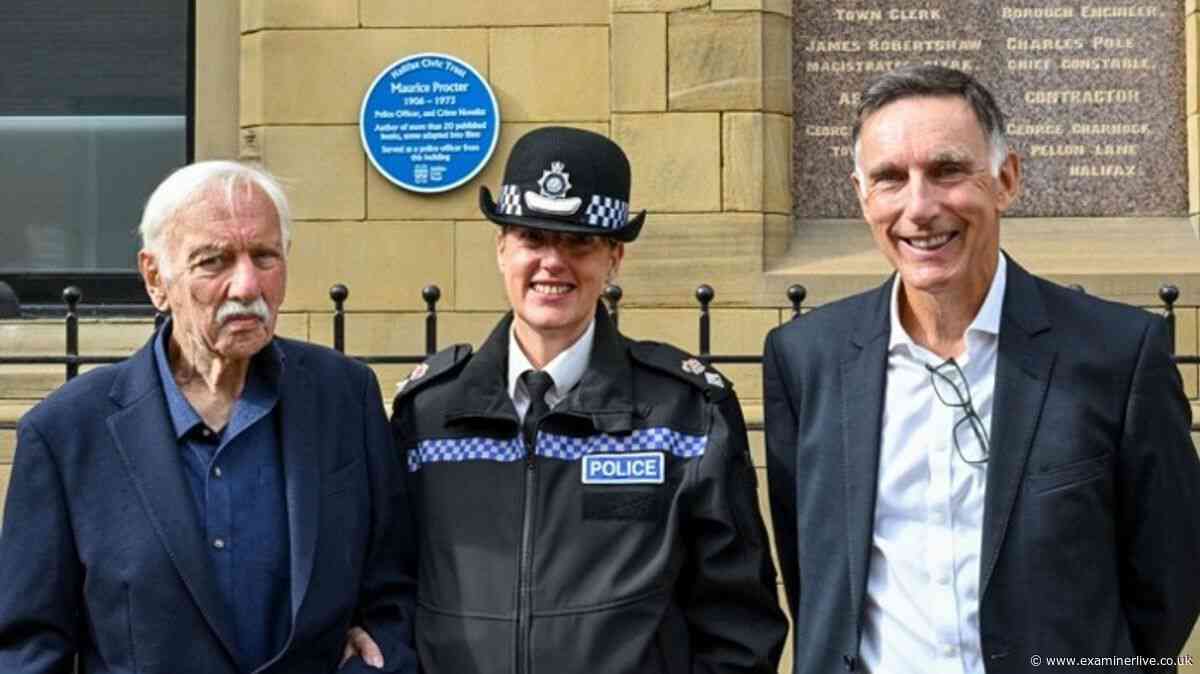 Halifax policeman and crime novelist Maurice Procter gets blue plaque
