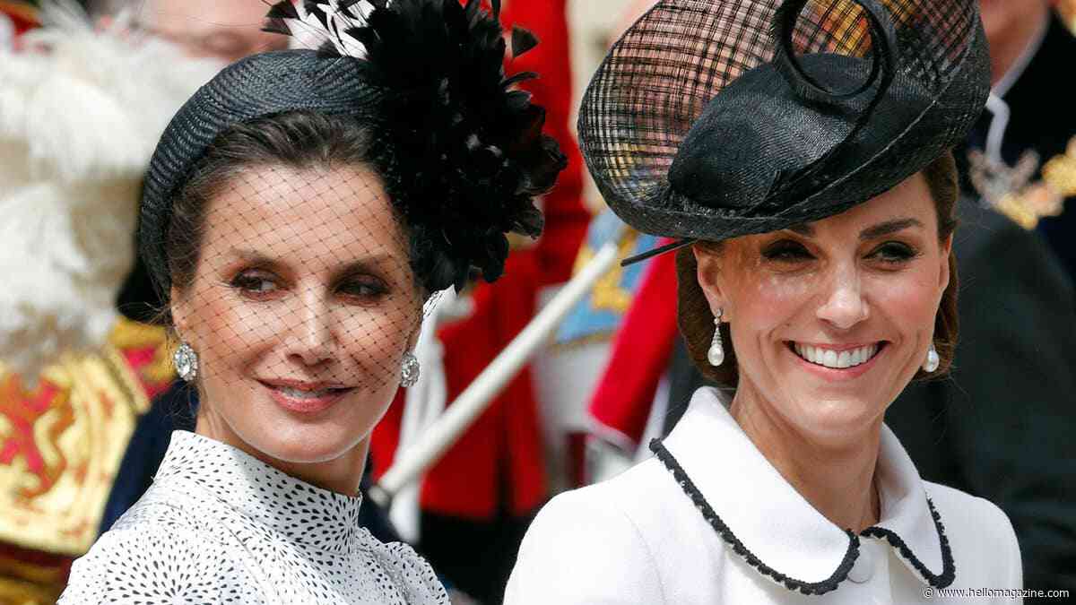 Queen Letizia's boldest power suit is straight from Kate Middleton's moodboard