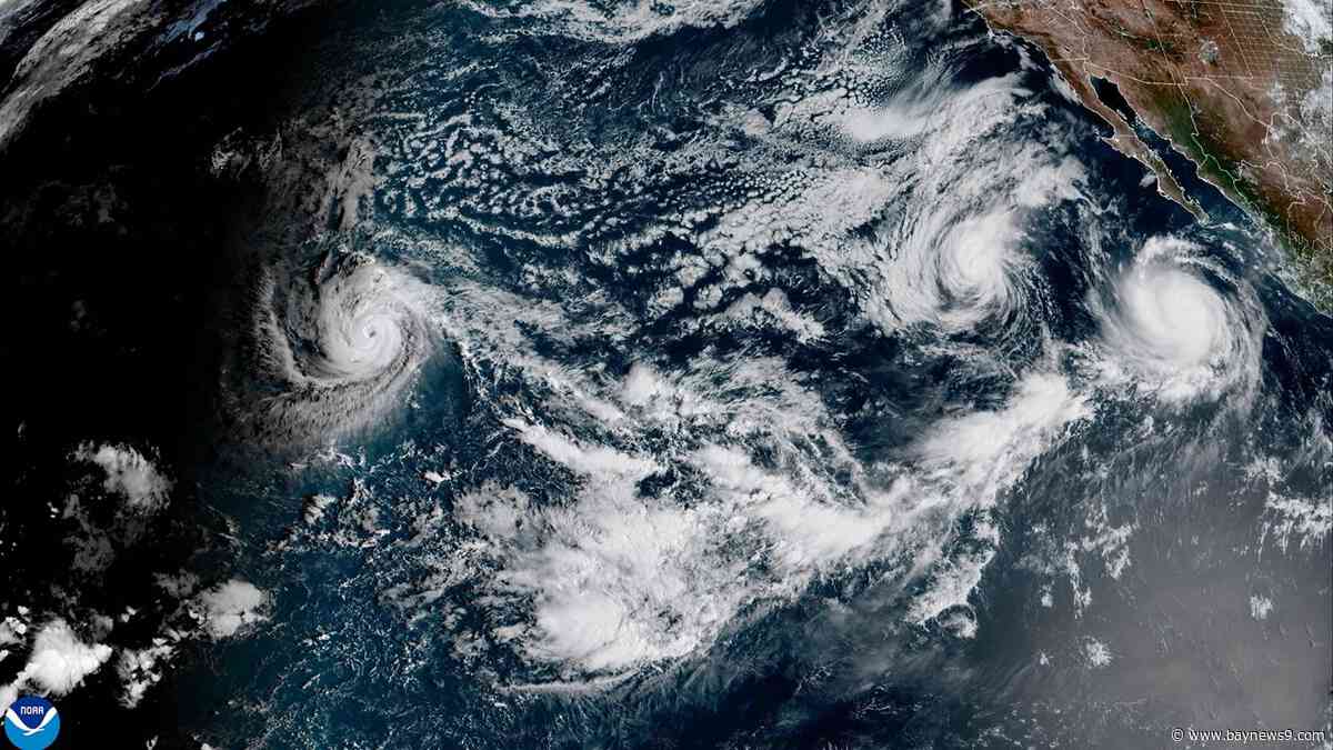 Tropics remain quiet in the Atlantic and busy in the Pacific basins