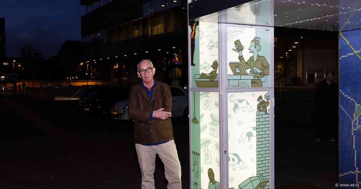 Tekenaar Joost Swarte neemt beroemdste bushokje van Eindhoven onder handen
