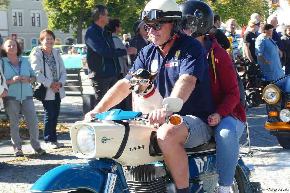Oldtimertreffen lockt sogar Dänen ins Erzgebirge – und einen tierischen Helden