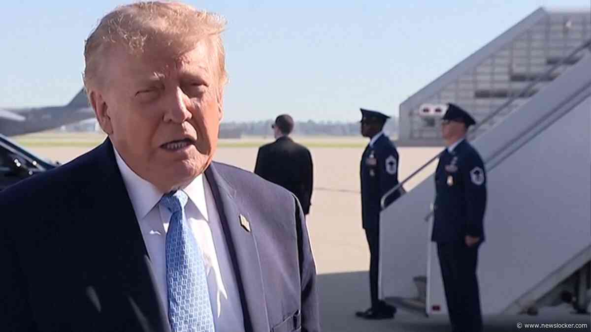Donald Trump reageert op arrestaties na verdachte busjes bij vliegbasis VS