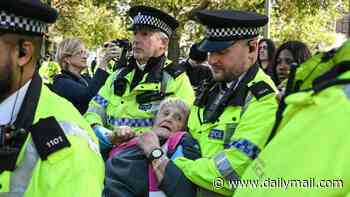 Human rights barrister, 94, among Palestine Action protesters arrested outside Labour conference in Liverpool