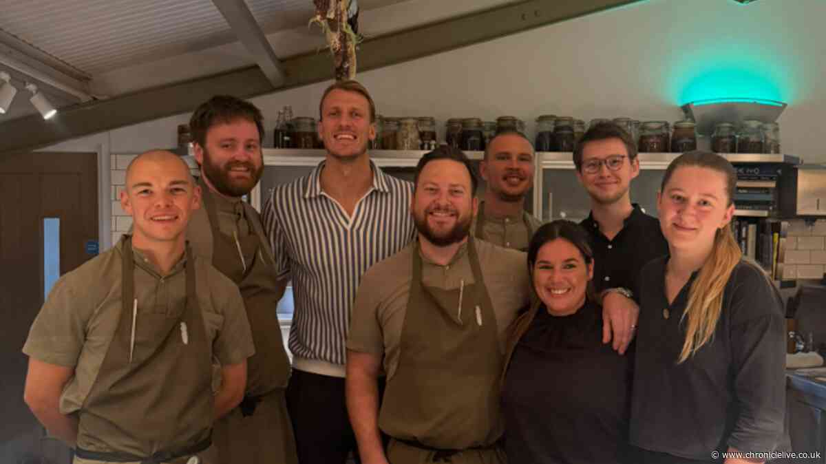 Dan Burn delights staff with visit to celebrities' 'favourite' Northumberland restaurant