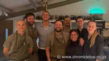 Dan Burn delights staff with visit to celebrities' 'favourite' Northumberland restaurant