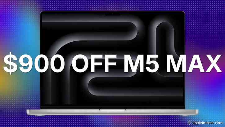 Amazon slashes $900 off Apple's M5 Max MacBook Pro, lowest price ever