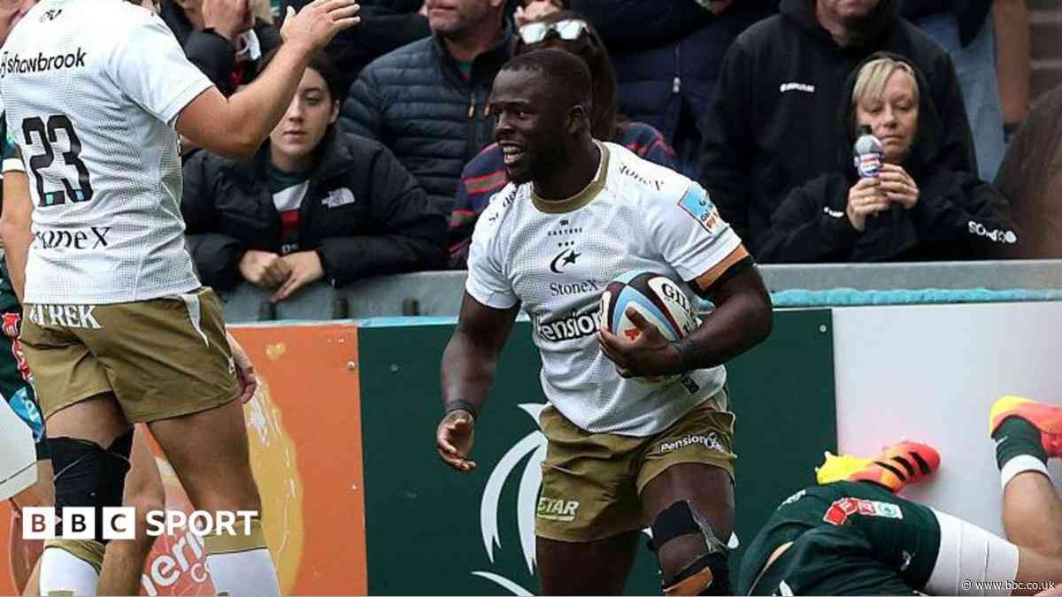 Leicester lose to Saracens despite Hamer-Webb hat-trick