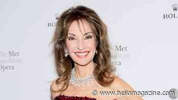 Susan Lucci's glam transformation leaves fans speechless as she ages backwards in daring red strapless sequin dress