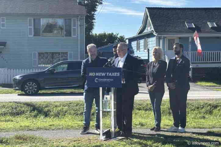No new taxes: BC Conservative leader brings fiscal message to Surrey campaign stop