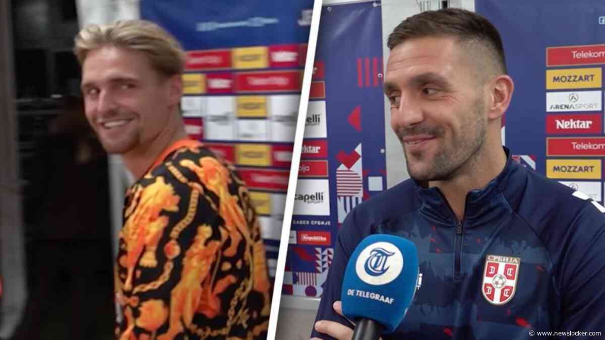 Taylor dolt Tadic tijdens interview: 'Leuk om mijn jongens weer te zien'