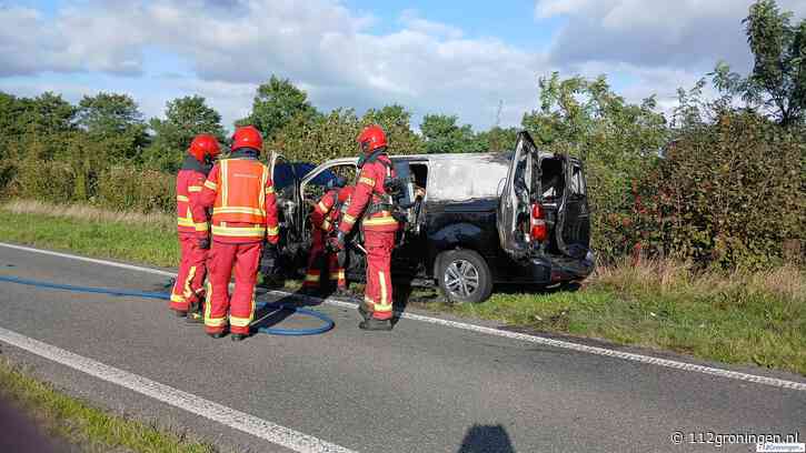 Bestelbusje uitgebrand & Politie inzet  Edelsteenlaan Vinkhuizen (update)