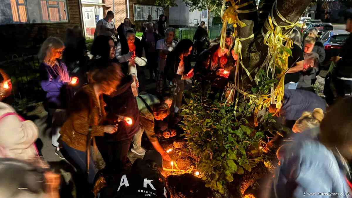Max the cat: More than 100 turn up to emotional vigil held in memory of beloved pet