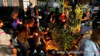 Max the cat: More than 100 turn up to emotional vigil held in memory of beloved pet