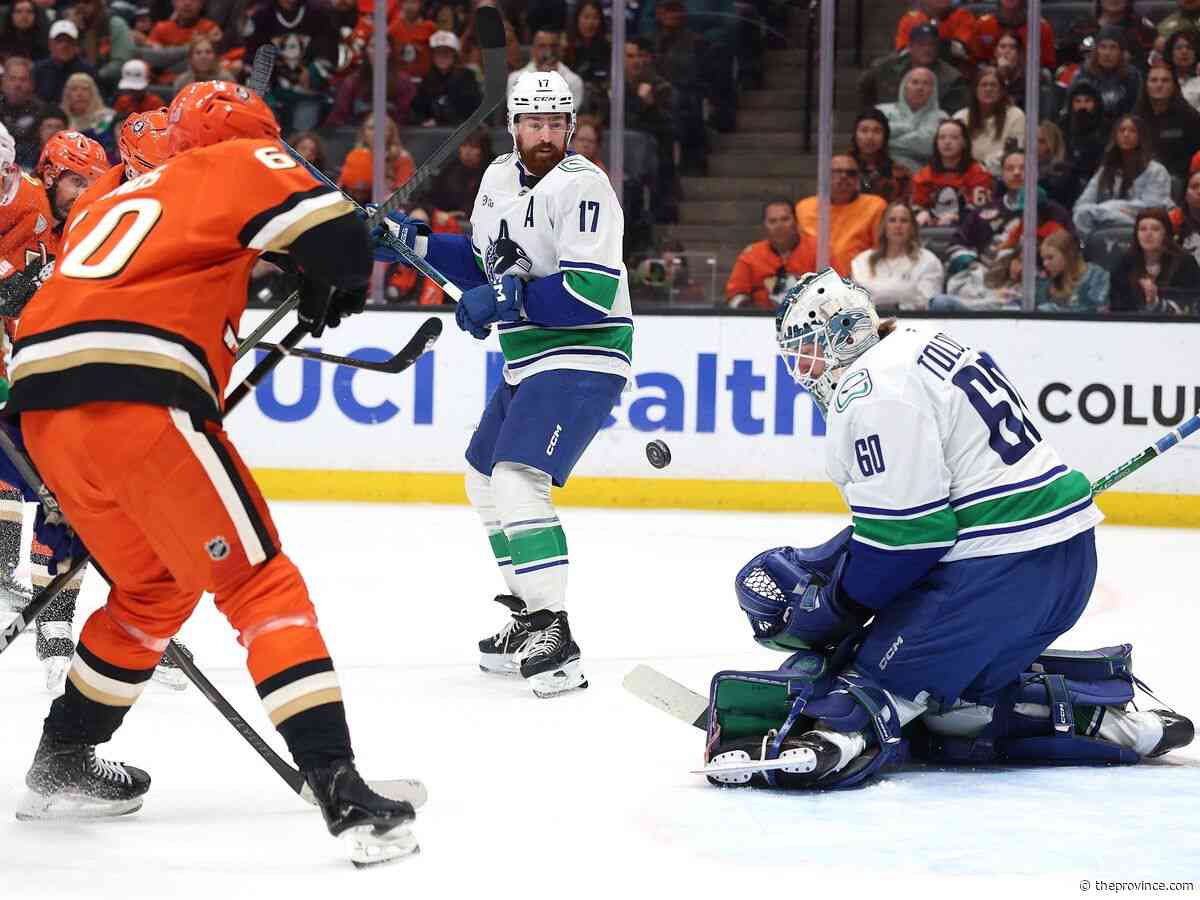 Canucks place Nikita Tolopilo on waivers with intent of sending him to AHL