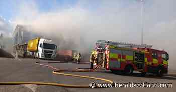 Glasgow residents urged to keep windows shut after fire at recycling centre