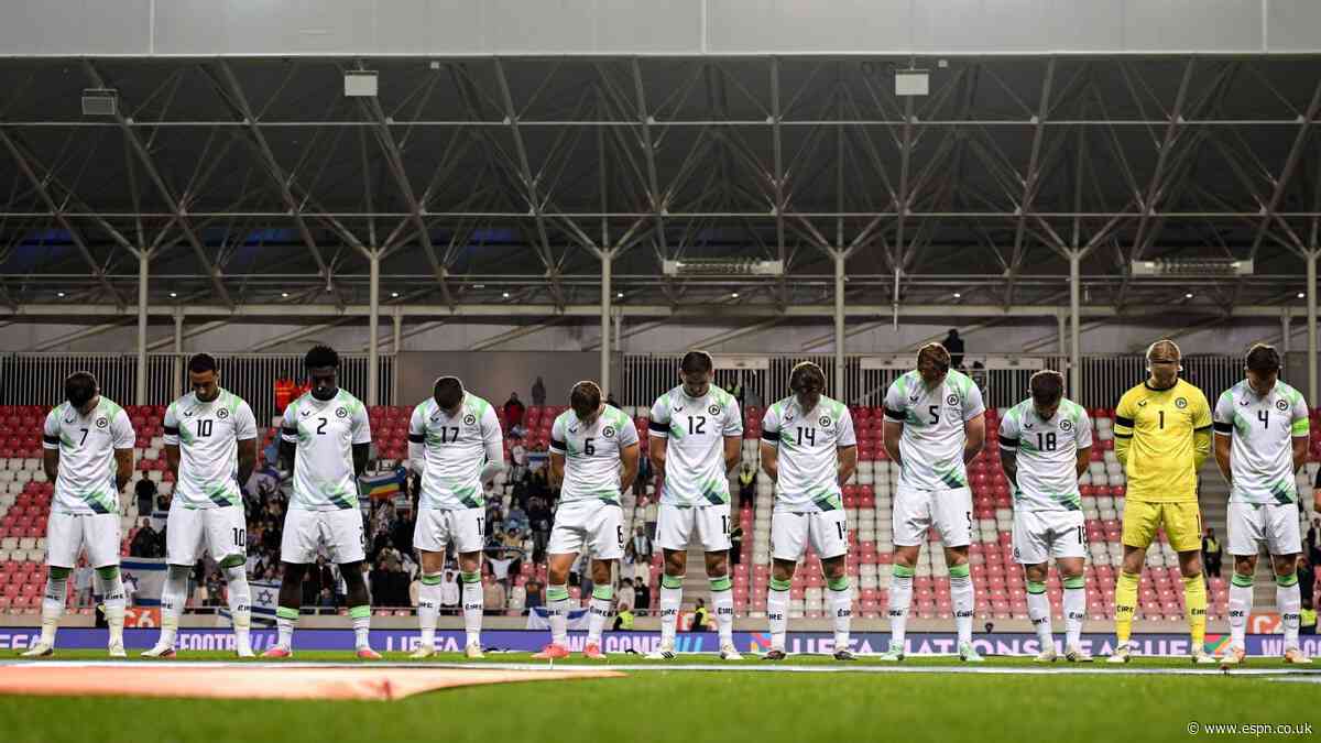 Ireland skip handshakes, bow heads before win over Israel