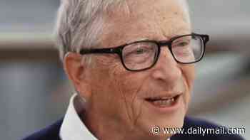 Bill Gates nervously LAUGHS as he denies going to friend Jeffrey Epstein's island... despite his ties to dead pedophile financier