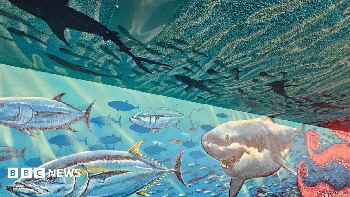 Underpass gets ocean-inspired makeover