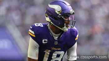 Vikings' Justin Jefferson questionable to return vs. Buccaneers with a knee injury