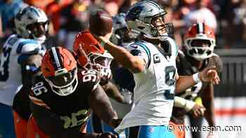 QB Young among Panthers starters banged-up in loss to Browns