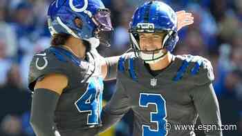Injured Shrader saves day, lifts Colts over Texans with FG