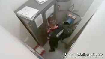 Moment Beau Lamarre-Condon is seen opening his gun locker before shooting deaths of Jesse Baird and Luke Davies