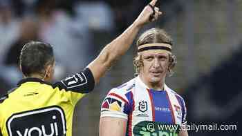 Newcastle Knights star faces judiciary showdown after send-off for horror tackle that ended Nathan Cleary's season