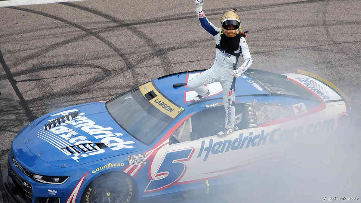 Kyle Larson takes command of NASCAR Cup Chase with determined Kansas win