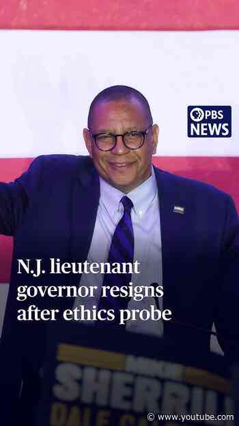 N.J. lieutenant governor resigns after ethics probe