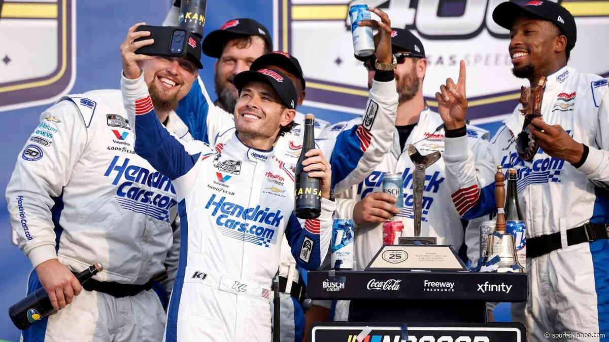 Kyle Larson's team looks like peak Jimmie Johnson but Denny Hamlin says there's time yet