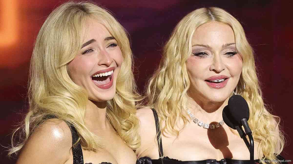 Madonna ROASTS Sabrina Carpenter who is left frantically defending her team as their MTV VMAs 2026 speech goes off the rails