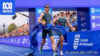 Hauser wins thrilling World Triathlon sprint, Parker breaks record