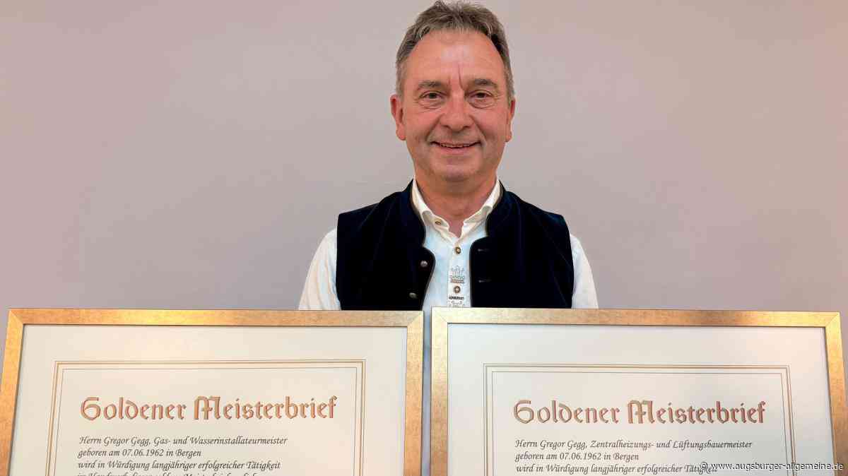 Der goldene Doppelmeister: Wie Handwerker Gregor Gegg aus Neuburg zu diesem seltenen Titel kommt