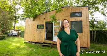 Marieke wilde niet in een studentenhuis wonen, maar wel op zichzelf: dus bouwde ze een tiny house
