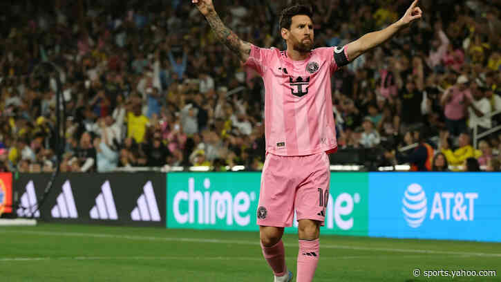 🎥 Another record beckons! Messi with an absolute dream free-kick