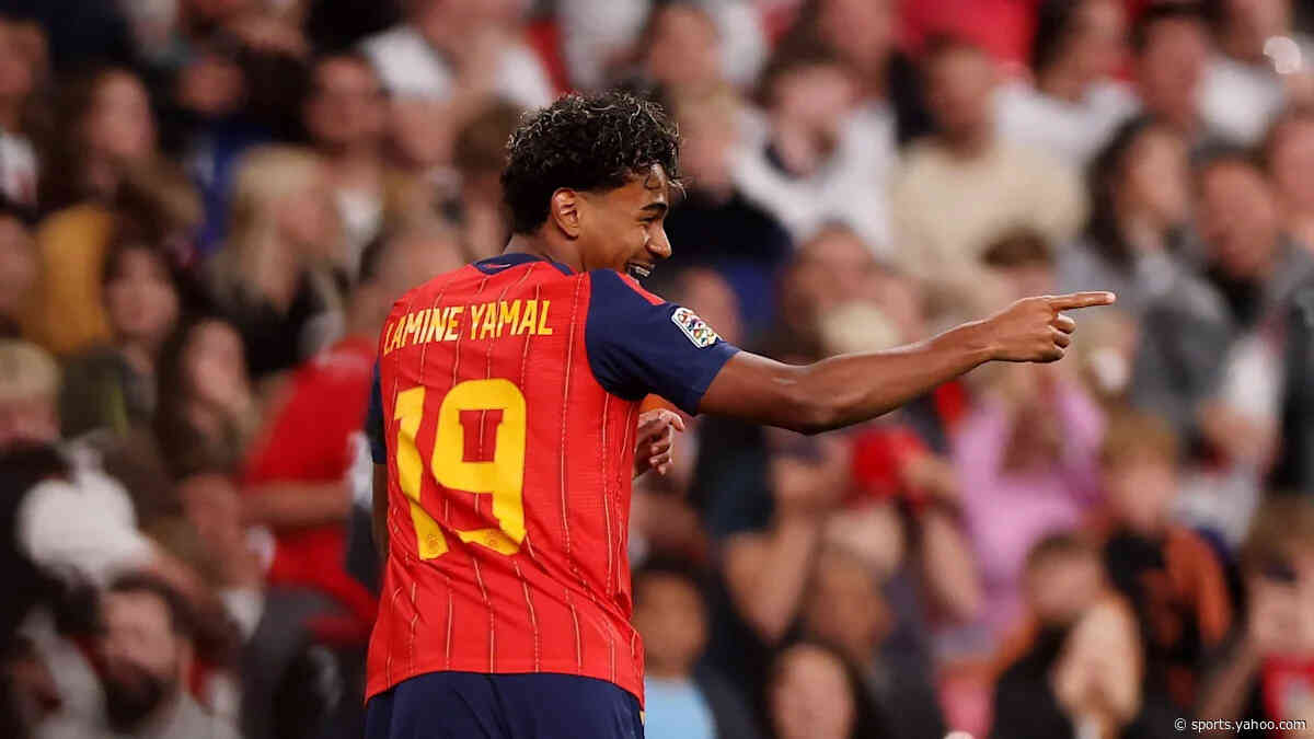 Watch: Barcelona star Lamine Yamal’s sweet gesture towards Declan Rice after England vs Spain