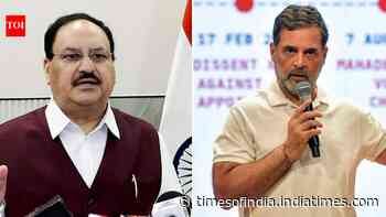 SIR row: Nadda backs EC, sends message to Rahul Gandhi and opposition