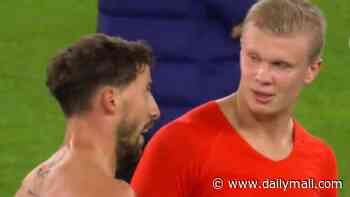 Man City stars Erling Haaland and Ruben Dias spotted in deep post-match conversation as relegation threat looms following 115 charges verdict
