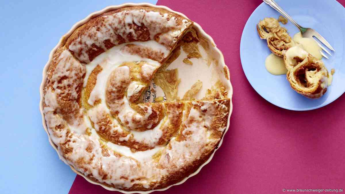Maximal einfache Croissant-Apfel-Schnecke