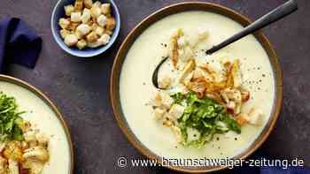 Caesar-Soup mit Hähnchen und Parmesan
