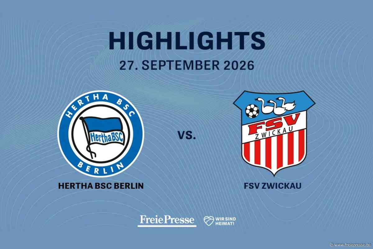 Hertha BSC II – FSV Zwickau: Die Highlights des Spiels im Video