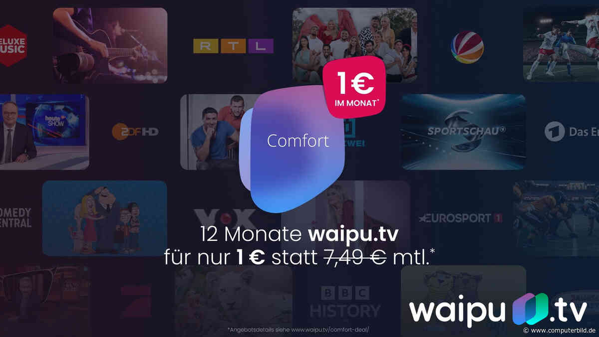 Waipu.tv Comfort für 1 Euro: Das steckt hinter der Aktion