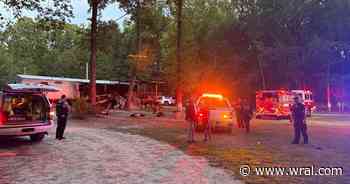 Crews respond to fire at Wake Forest mobile home
